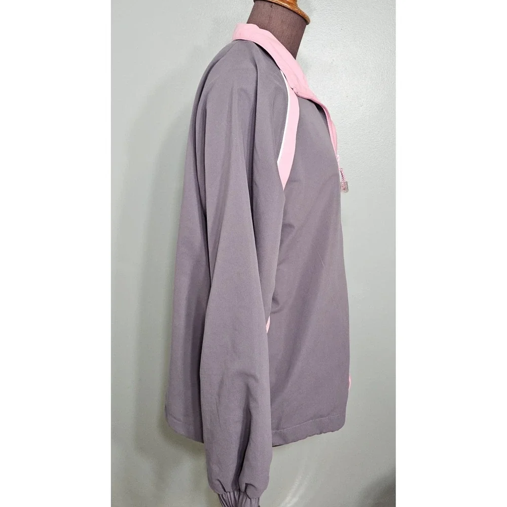Afi Ladies Jacket‎ Sport Lite Weight Netting Liner - Gray & Pink -Size Medium